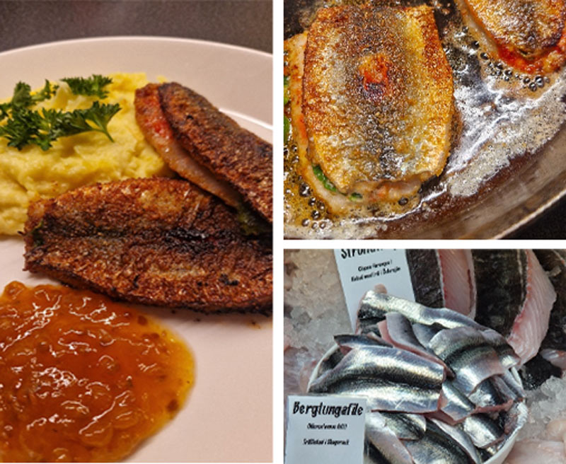 Smörstekt Strömming med Hjortronsylt!